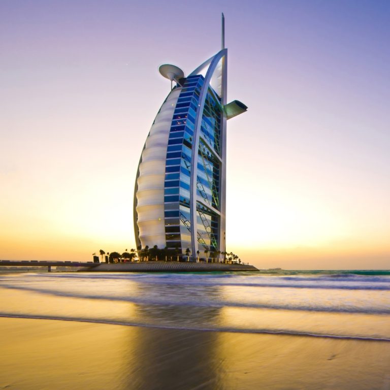 Burj al arab in building in Dubai, United Arab Emirates