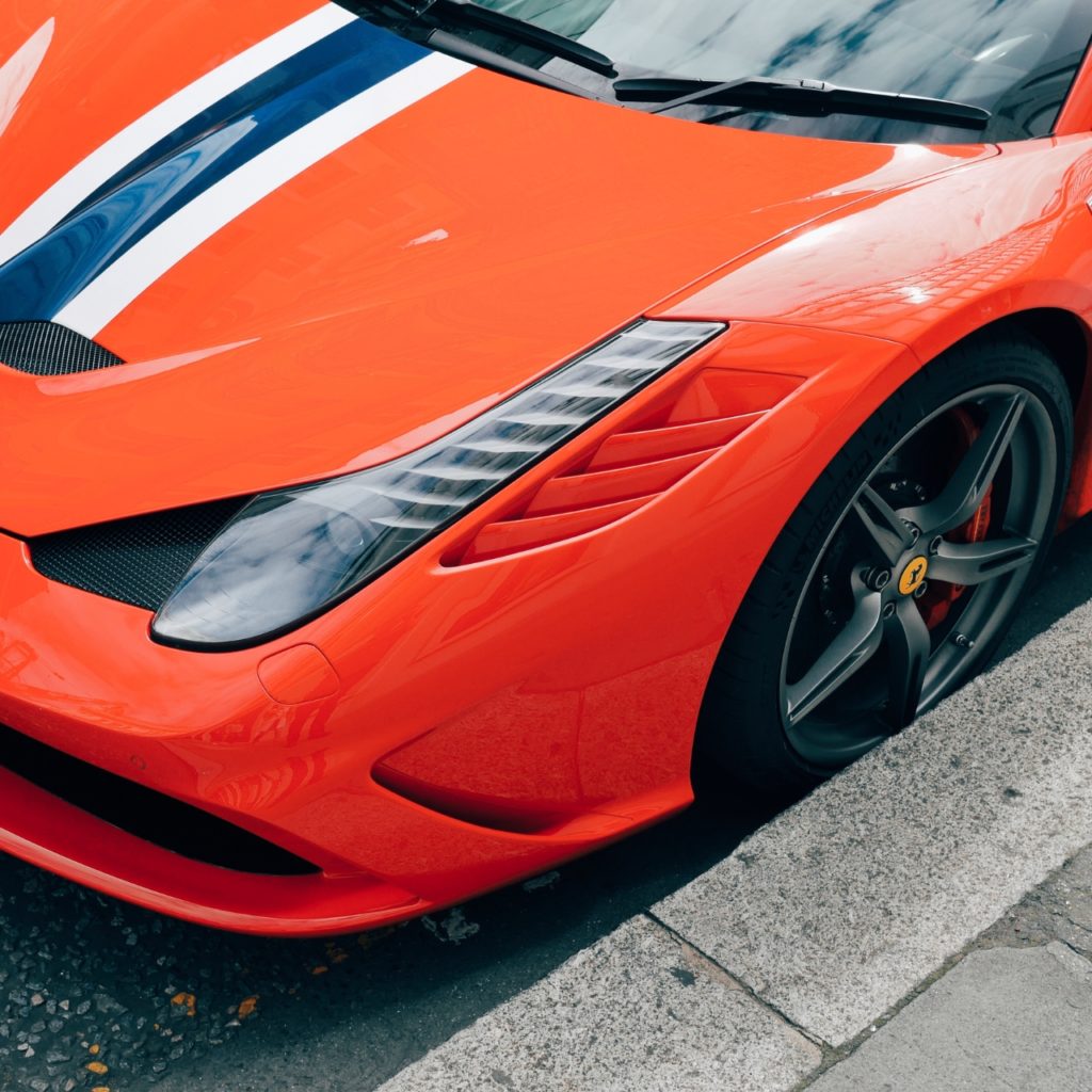 Orange ferrari 450